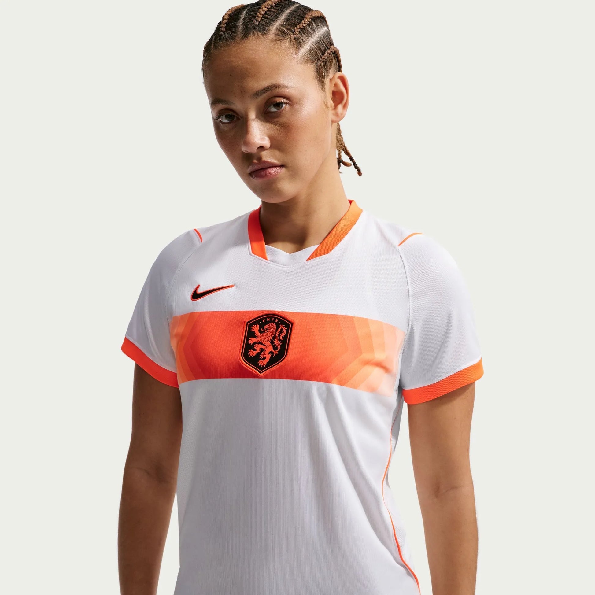 Nike 2026-27 Netherlands Women's Stadium Away Soccer Jersey White/Hyper Crimson/Black