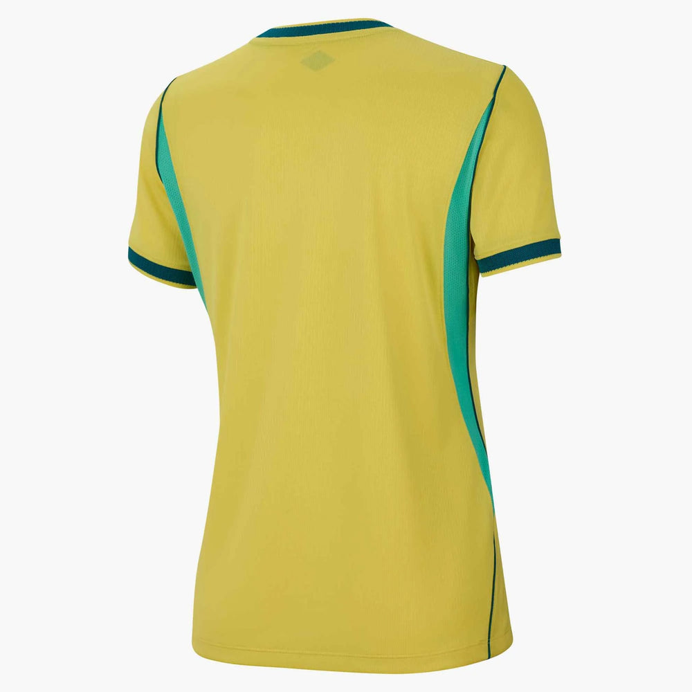 Nike 2026-27 Brazil Women's Stadium Home Soccer Jersey Canary/Light Menta/Geode Teal