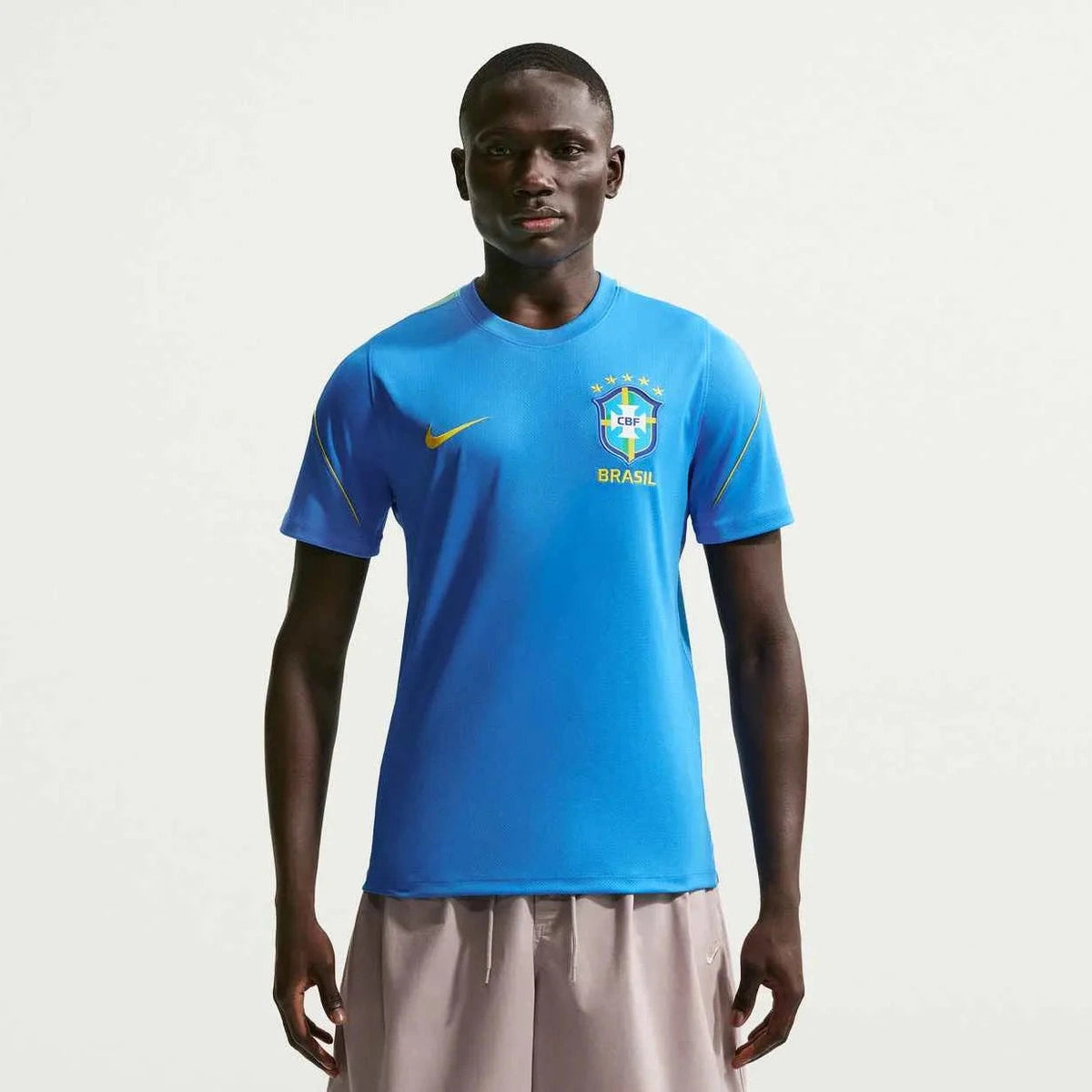 Nike 2026-27 Brazil Men's Strike Top LT Photo Blue/Light Menta/Midwest Gold