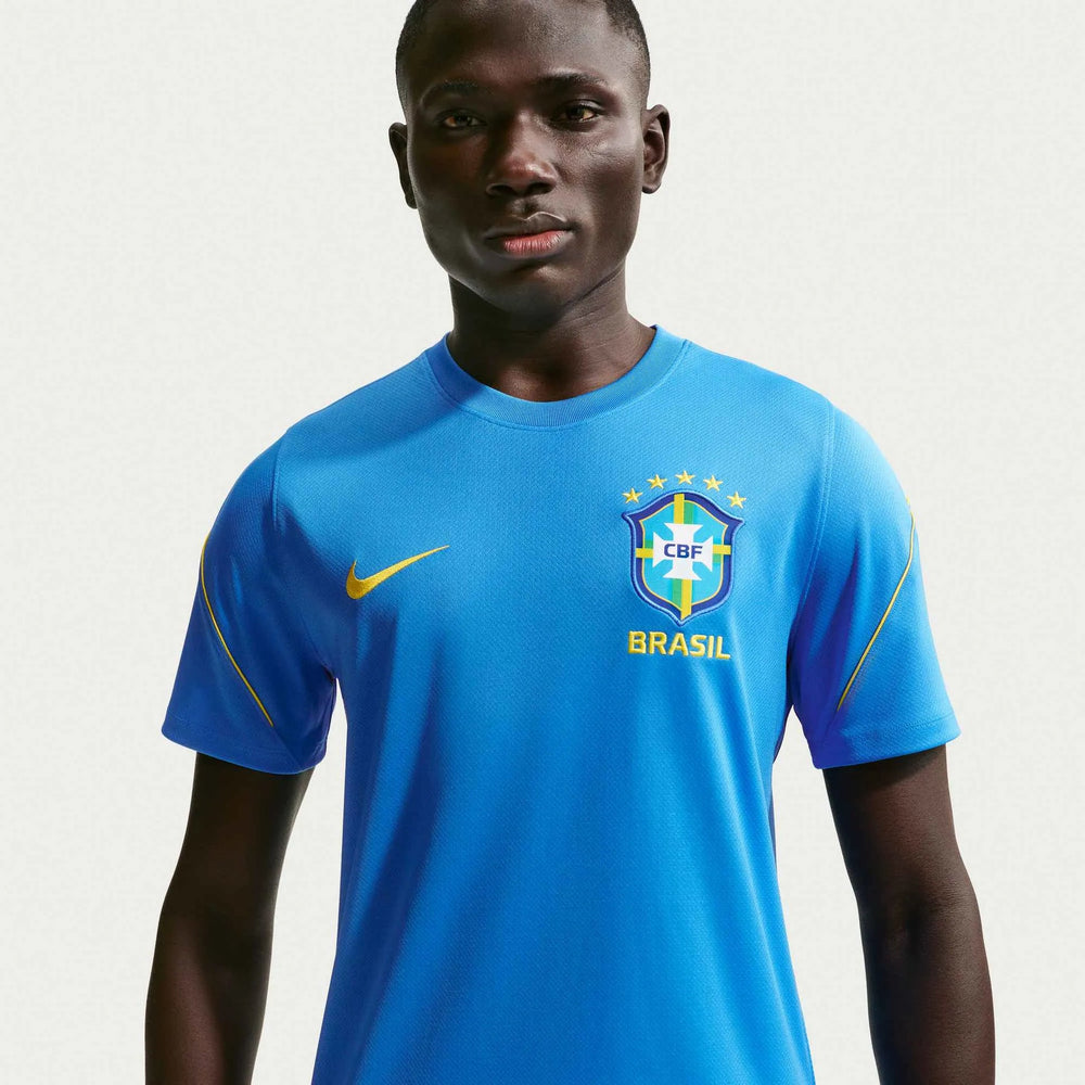 Nike 2026-27 Brazil Men's Strike Top LT Photo Blue/Light Menta/Midwest Gold