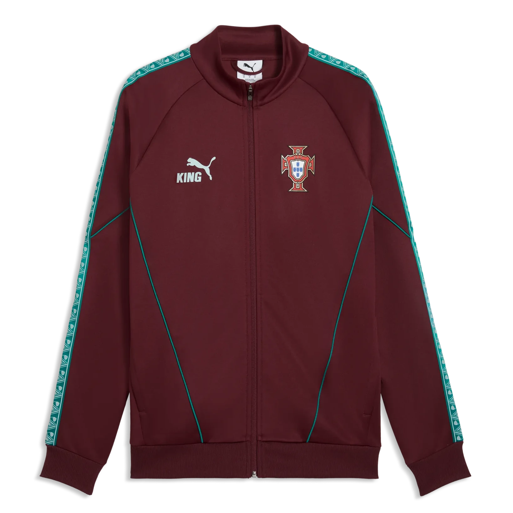 Puma 2026-27 Portugal Men's KING Anthem Jacket Ruby Shimmer-Sea Glass