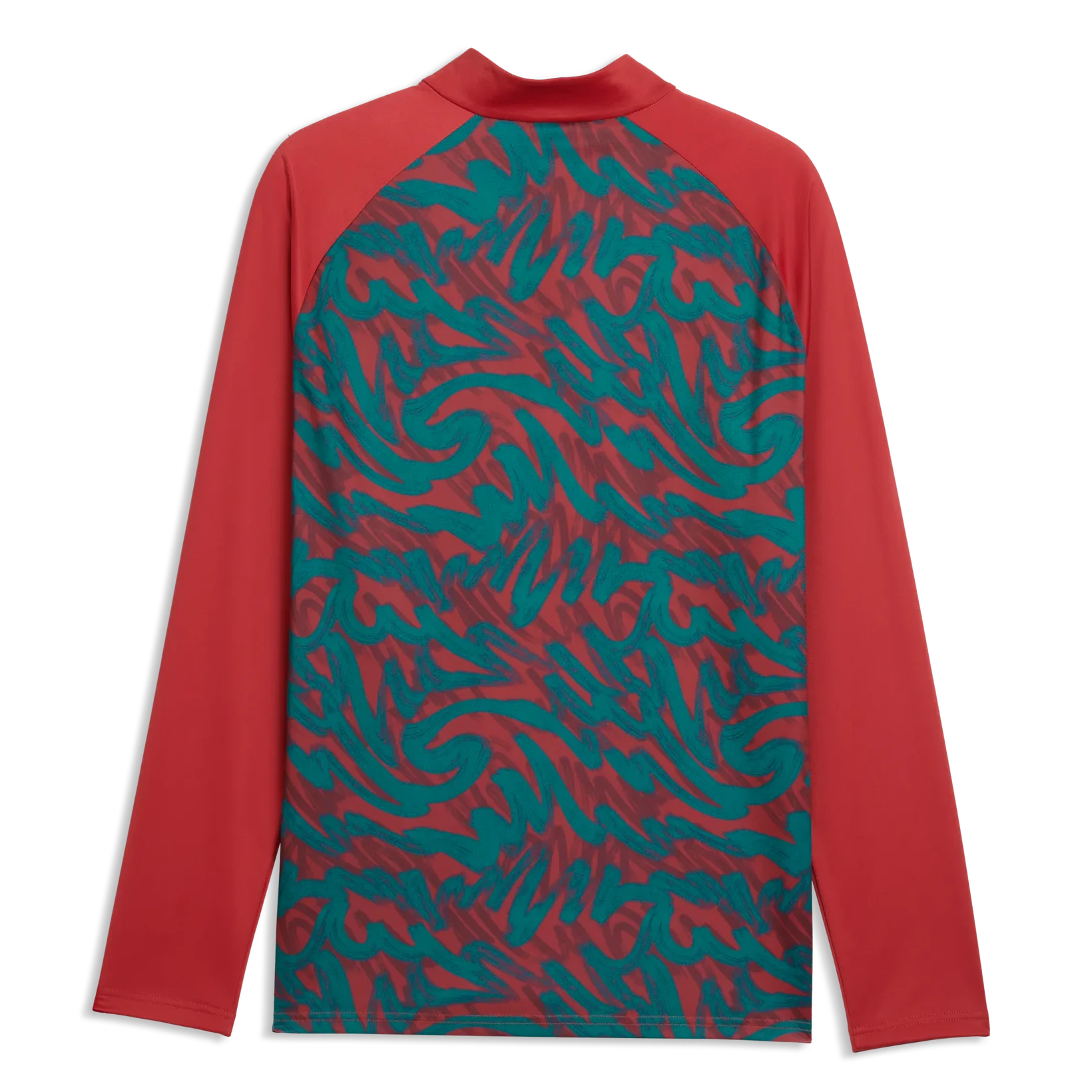 Puma 2026-27 Portugal Men's 1/4 Zip Pre-Match Top Club Red-Green Lagoon