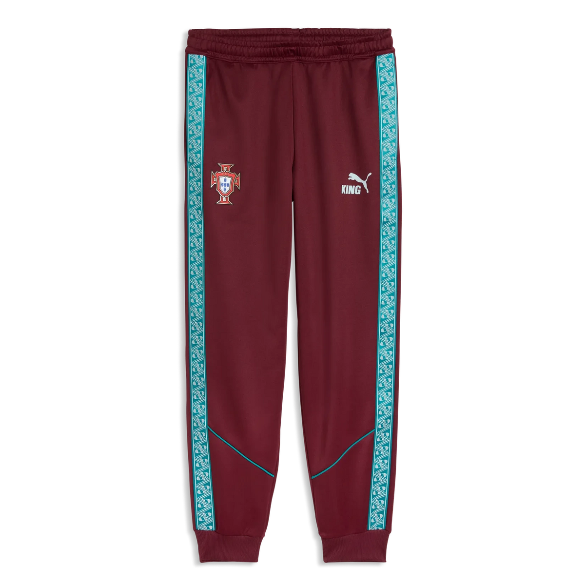 Puma 2026-27 Portugal Men's KING Anthem Pants Ruby Shimmer-Sea Glass