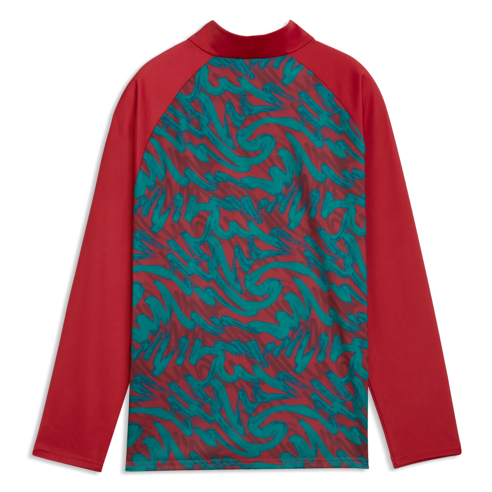 Puma 2026-27 Portugal Youth 1/4 Zip Pre-Match Top Club Red-Green Lagoon