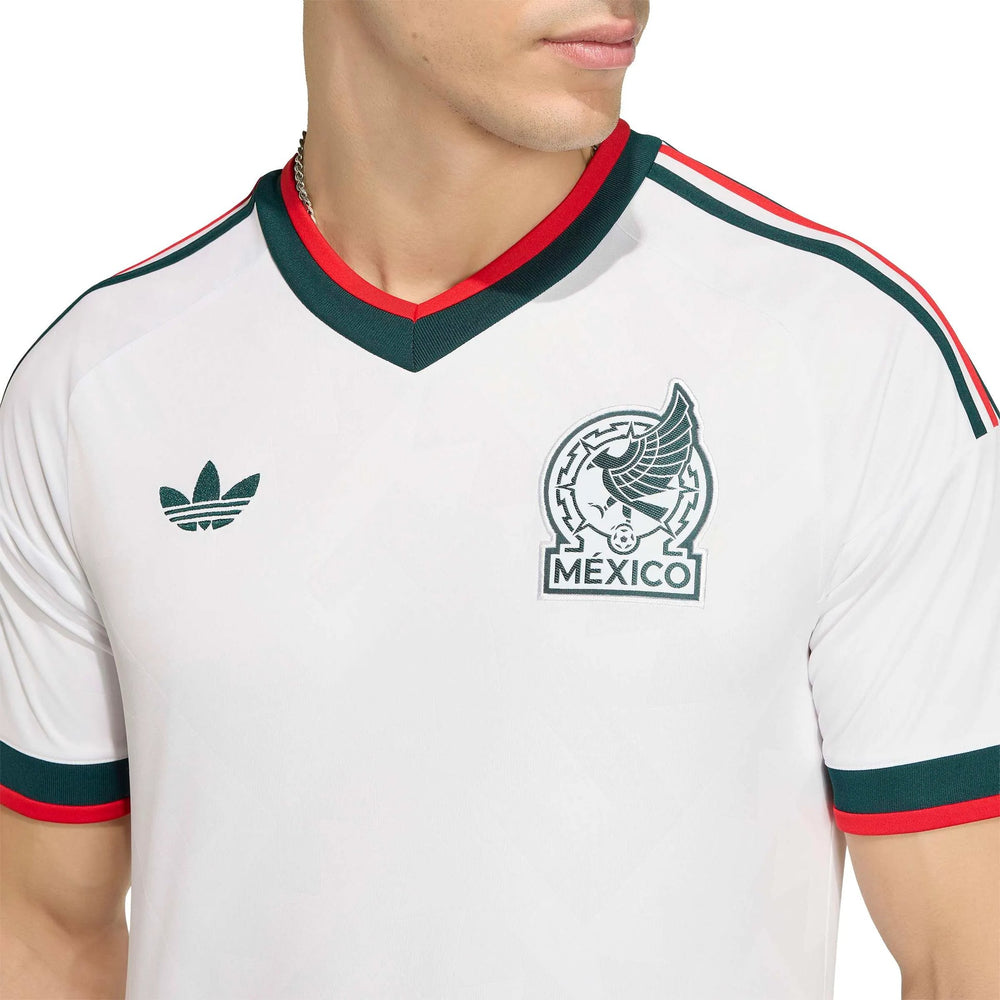 Adidas 2026 Mexico Men's Stadium Away Soccer Jersey White