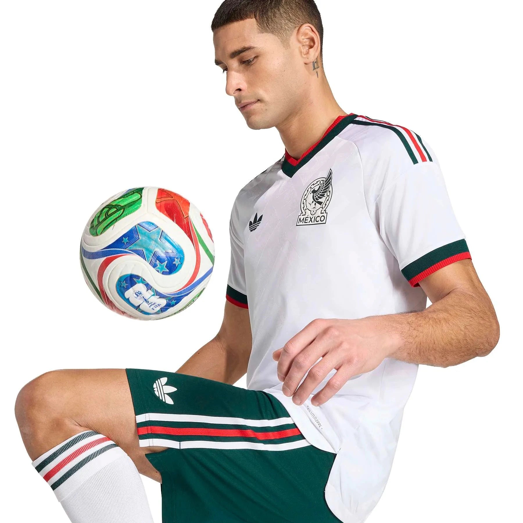 Adidas 2026 Mexico Men's Authentic Away Soccer Jersey White