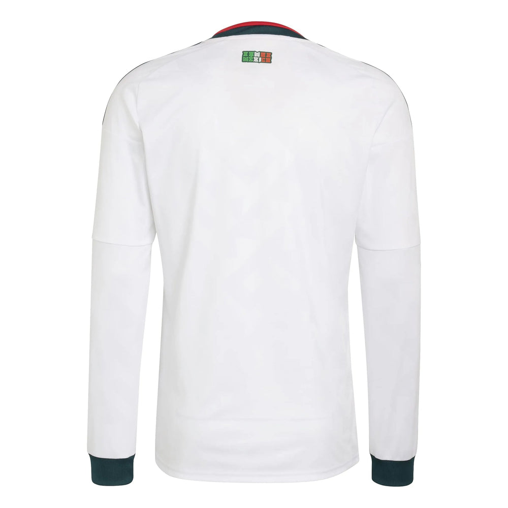 Adidas 2026 Mexico Men's Stadium Away Long-Sleeve Soccer Jersey White