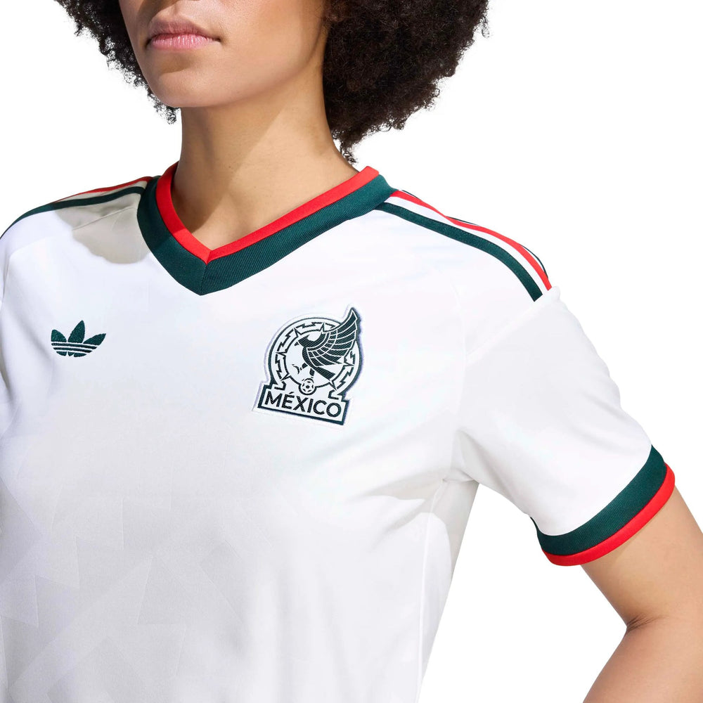Adidas 2026 Mexico Women's Stadium Away Soccer Jersey White