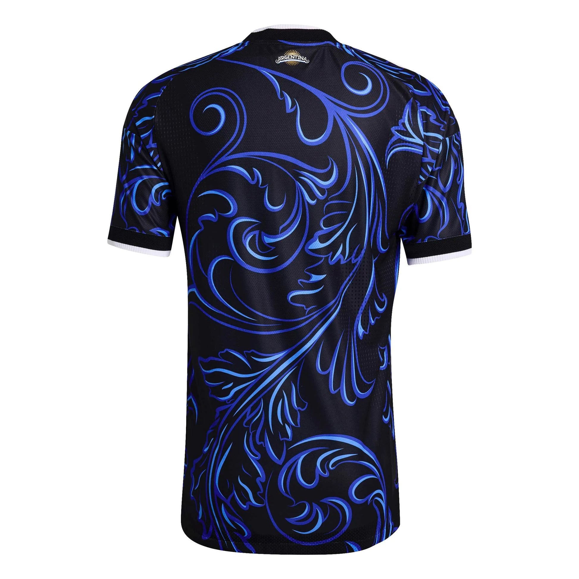 Adidas 2026 Argentina Men's Authentic Away Soccer Jersey Black / Lucid Blue / Blue Burst