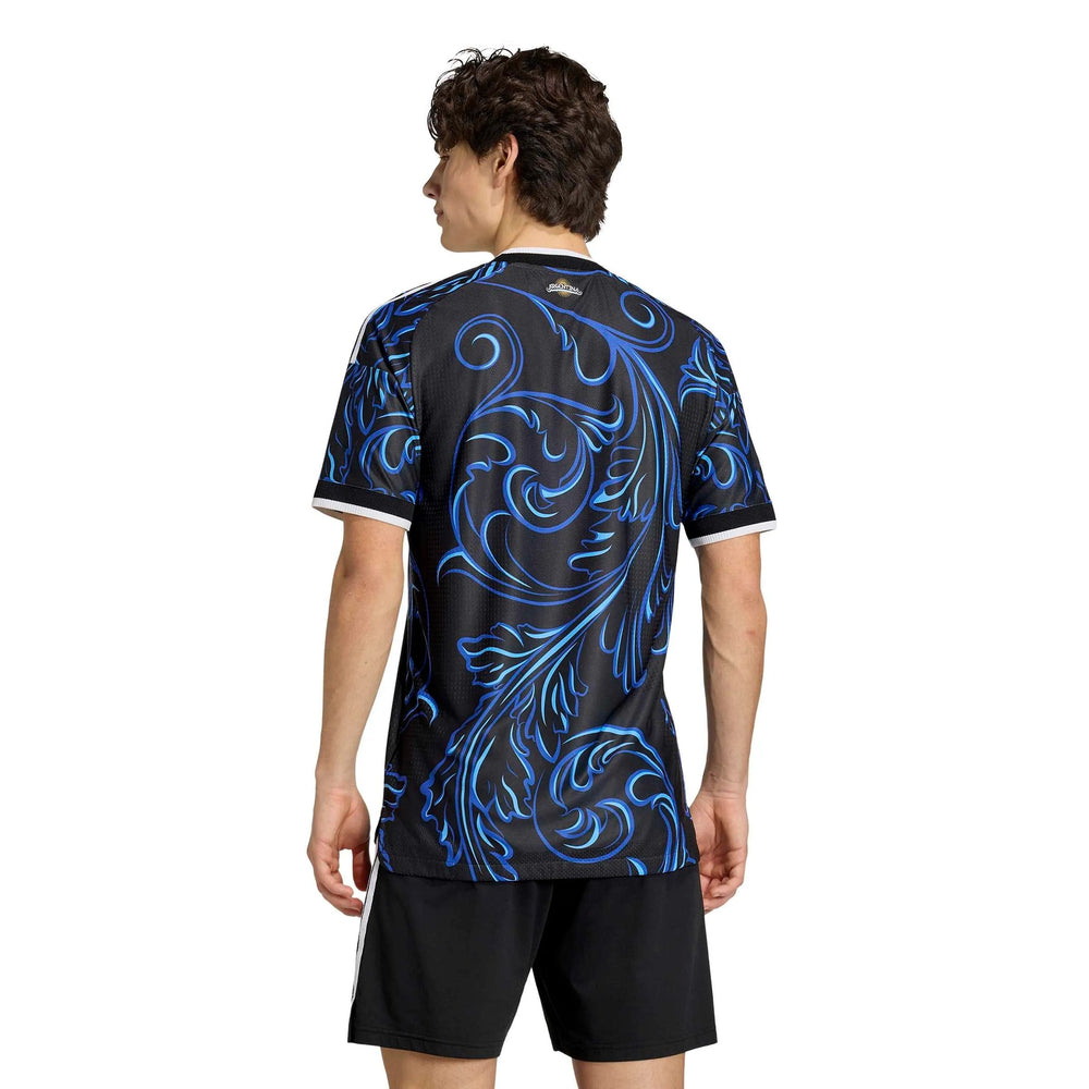 Adidas 2026 Argentina Men's Authentic Away Soccer Jersey Black / Lucid Blue / Blue Burst